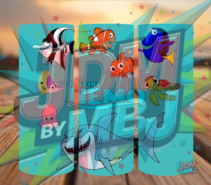 Inspirado en las impresiones de sublimación de Buscando a Nemo