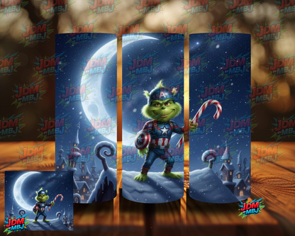 Inspired by Grinch Styled by Marvel/DC  Sublimation Prints