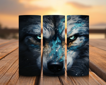 Inspirado en impresiones de sublimación de lobos