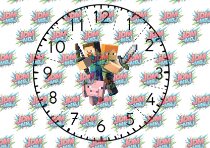 Clock Sublimation Prints- Inspired by Disney, Stitch & More