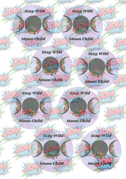 Impresiones de sublimación de posavasos para coche (8 por página)