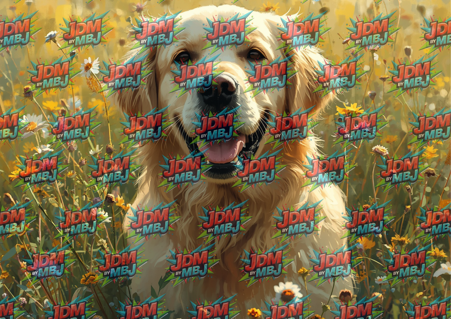 Golden Retriever Cutting Board Sublimation Prints