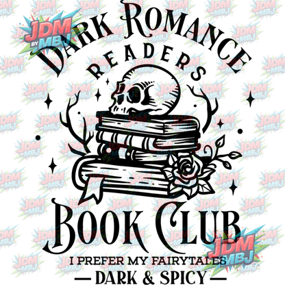 Iron On - Dark Romance Reader "Dark & Spicy" DTF 20cm