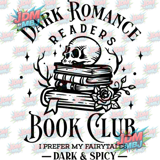 Iron On - Dark Romance Reader "Dark & Spicy" DTF 20cm