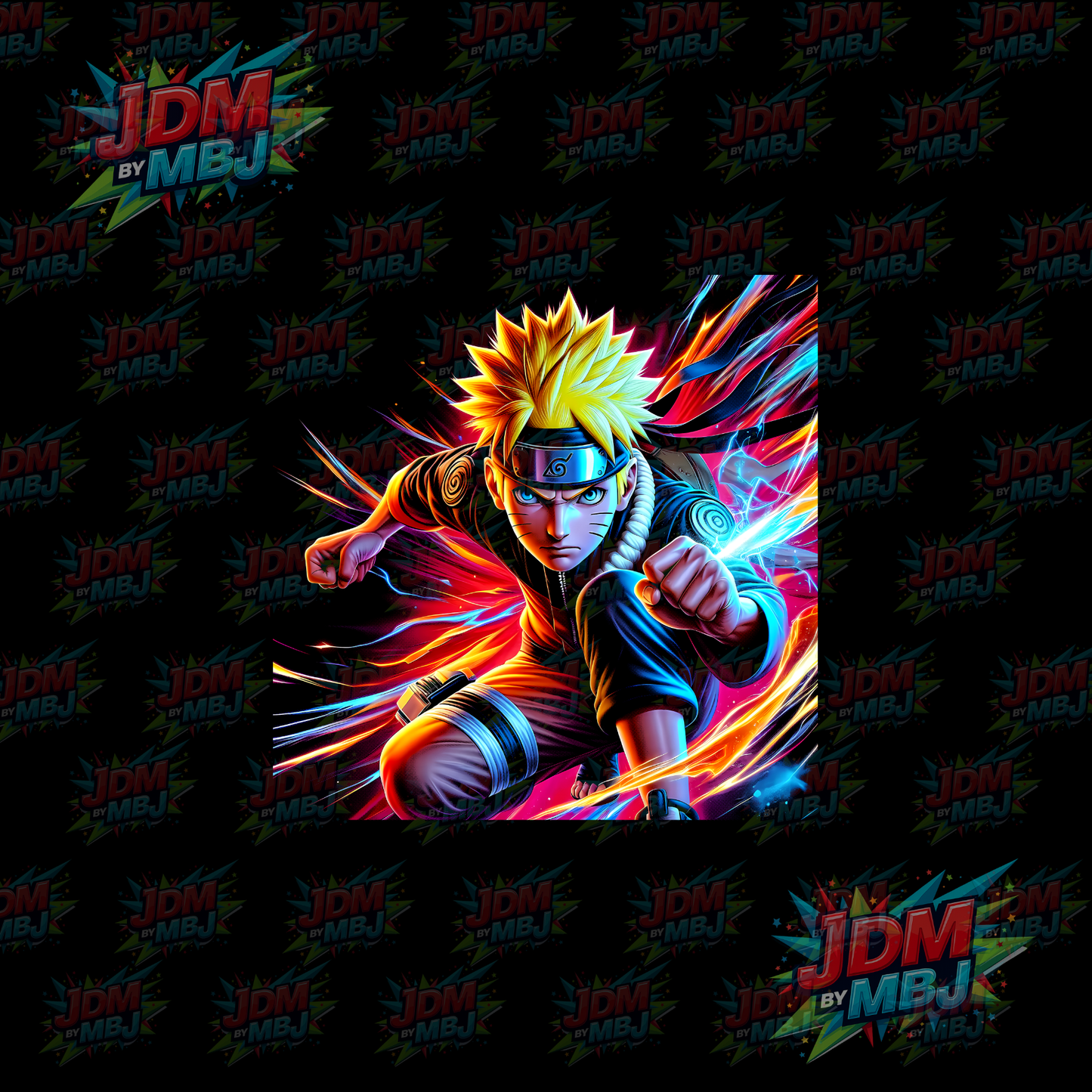 Iron On - Naruto 'Halftone' DTF