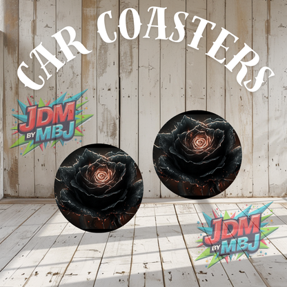 Juego de 2 posavasos para coche fabricados