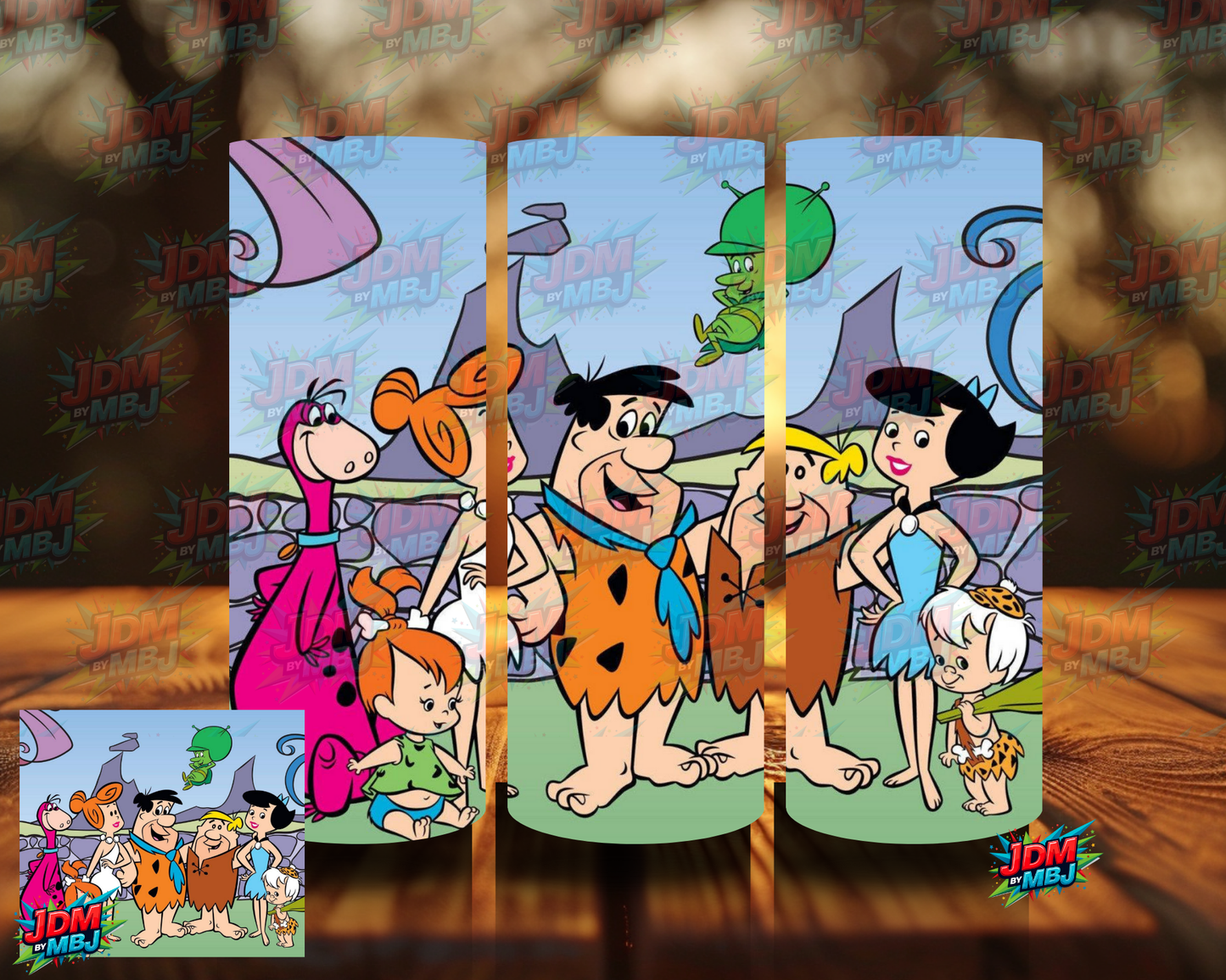 Inspired by Flint Stone Sublimation Print