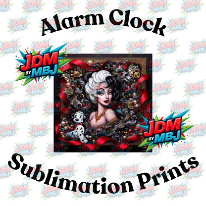 Inspired by 101 Dalmatian Alarm Clock Sublimation Prints