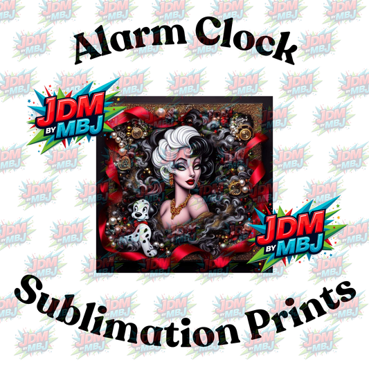 Inspired by 101 Dalmatian Alarm Clock Sublimation Prints