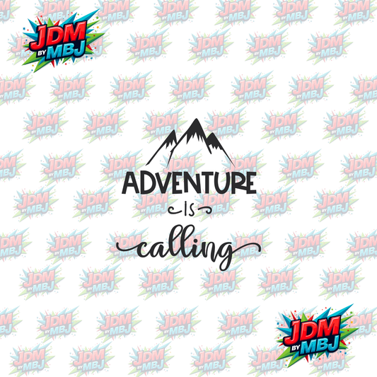 Iron On - Adventure is Calling DTF 20cm
