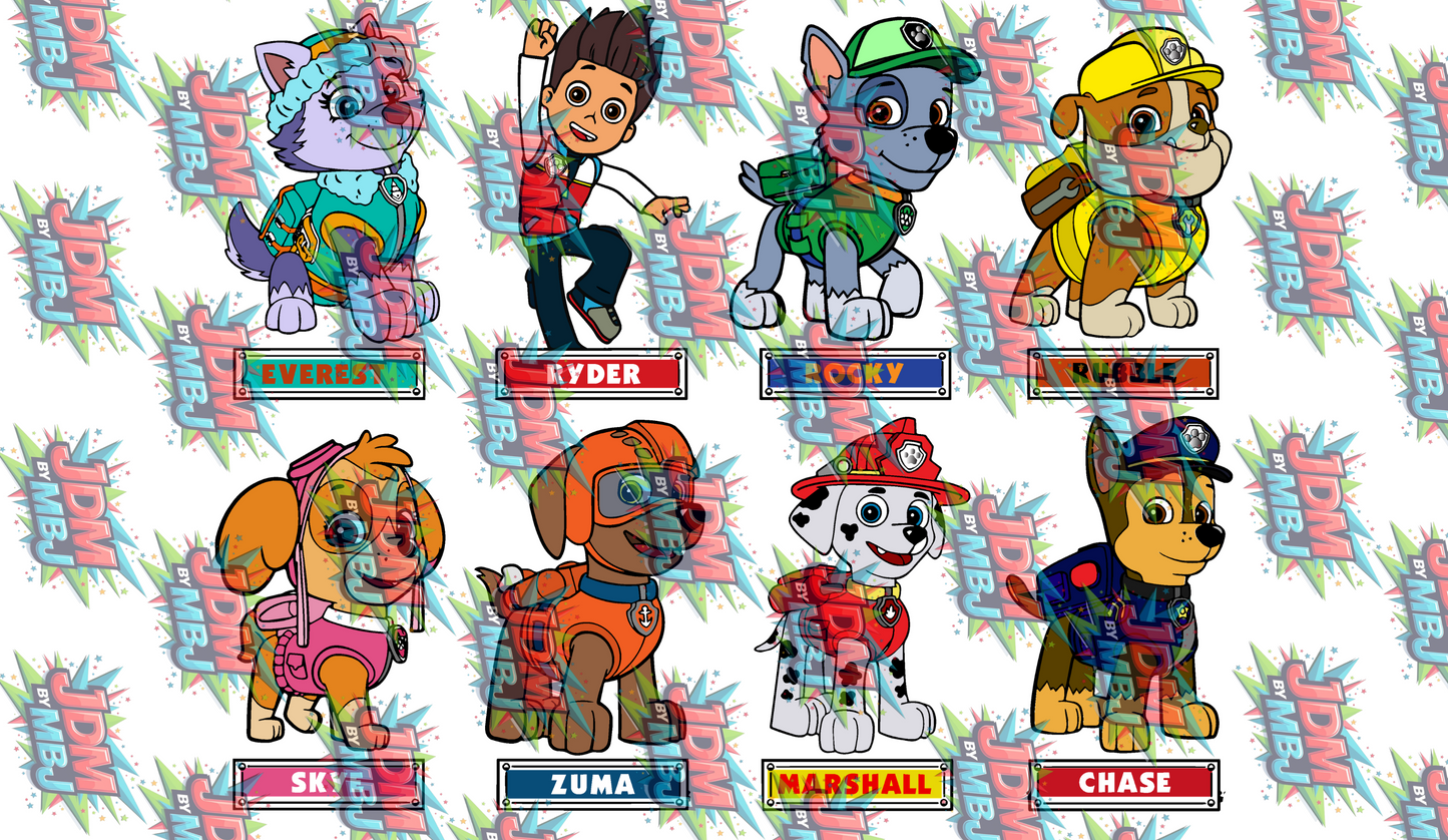 Iron On - Paw Patrol Gang Sheet DTF