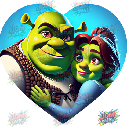 Vinilo termoadhesivo Shrek DTF de 25 cm