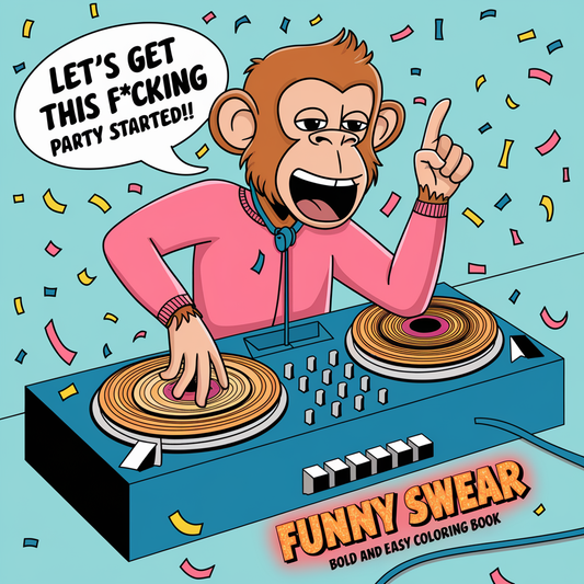 Funny Swearing Digital Colouring Pages