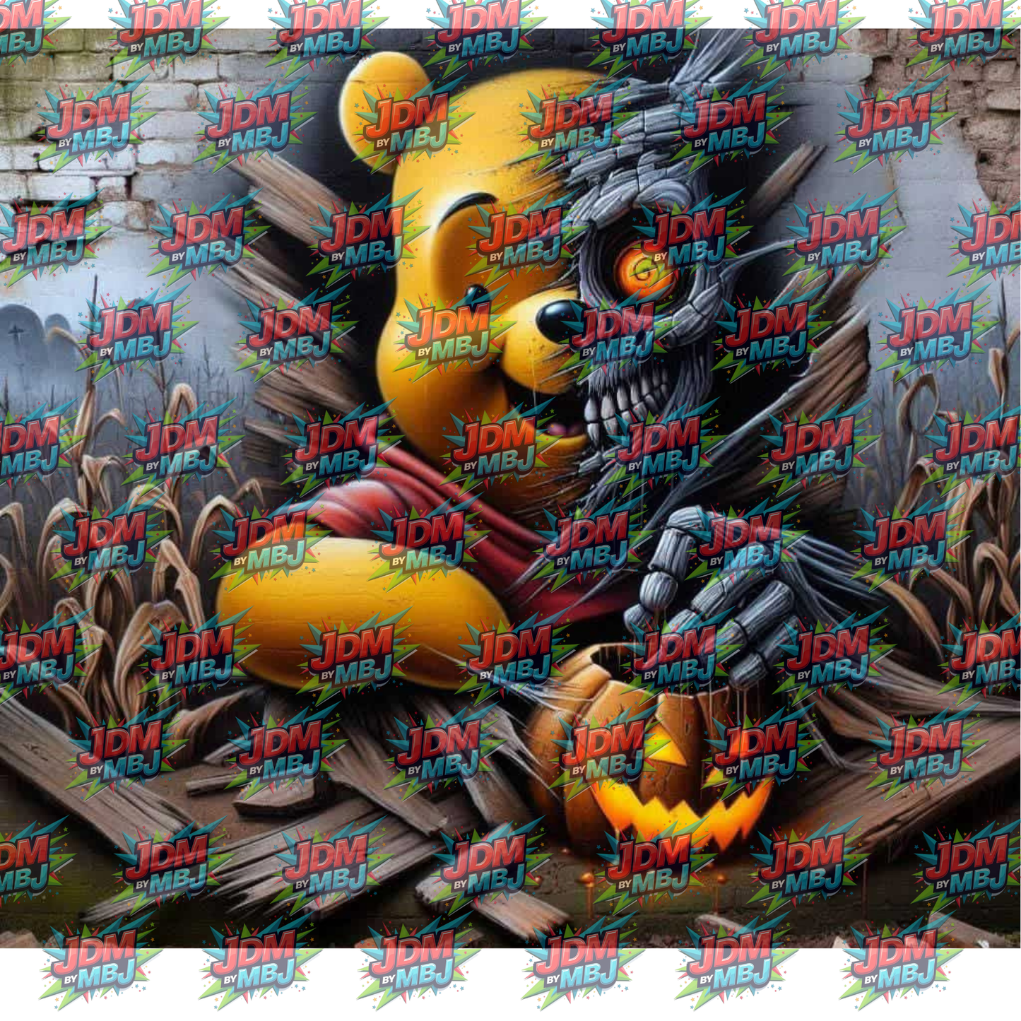Inspired by Horror Winnie The Pooh Sublimation Prints