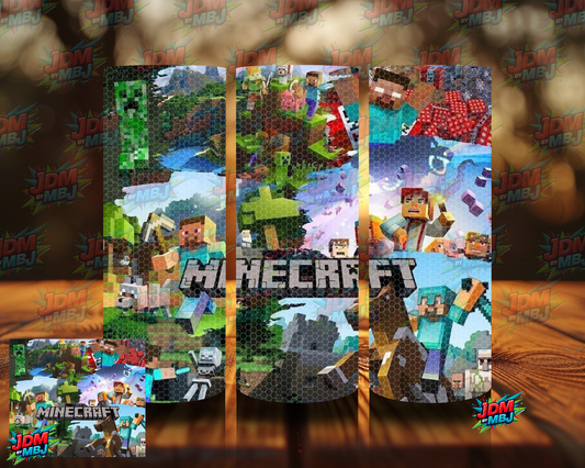 Rhinestone Minecraft 20oz Sublimation Prints