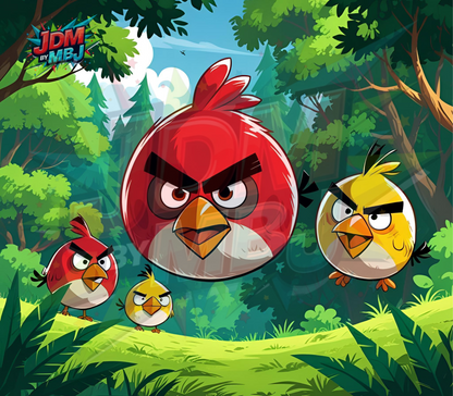 Inspirado en las impresiones de sublimación de Angry Bird