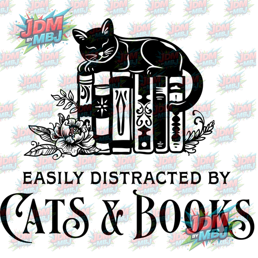 Iron On - Easily Distributed (Cat) DTF 20cm