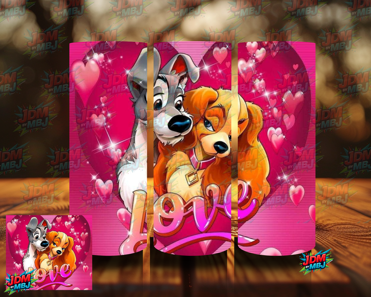 Inspired by Lady & The Tramp Sublimation Prints