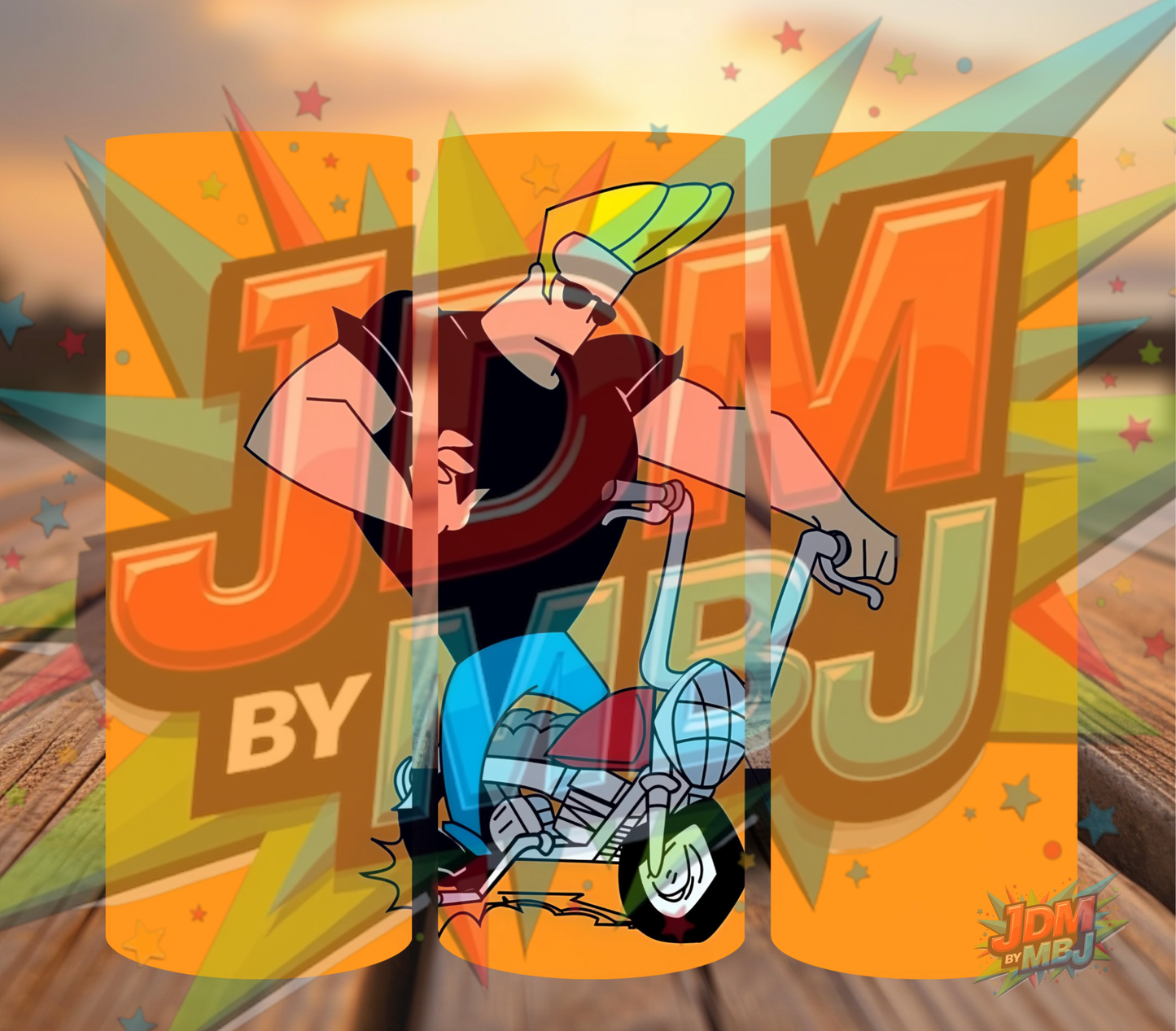 Inspirado en las impresiones de sublimación de Johnny Bravo