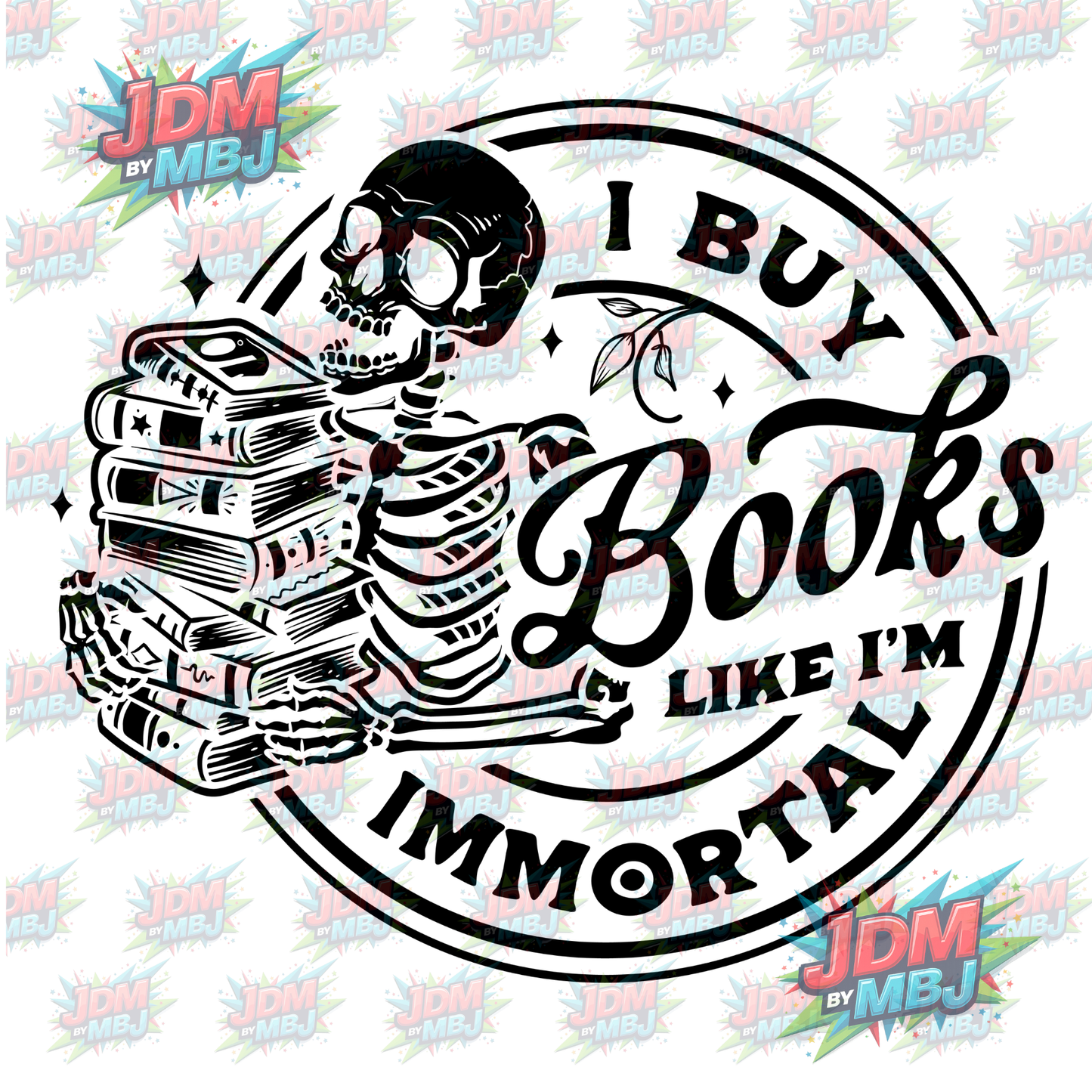 Iron On - I Buy Books Like... DTF 20cm