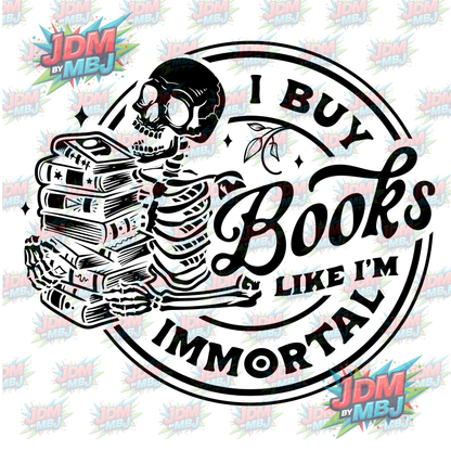 Iron On - I Buy Books Like... DTF 20cm
