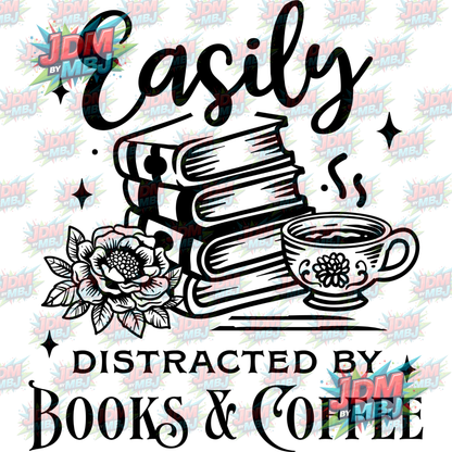 Iron On - Easily Distributed by Books & Coffee DTF 20cm