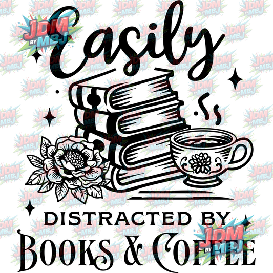 Iron On - Easily Distributed by Books & Coffee DTF 20cm