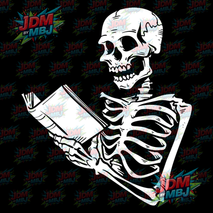Iron On - Skull Book DTF 20cm
