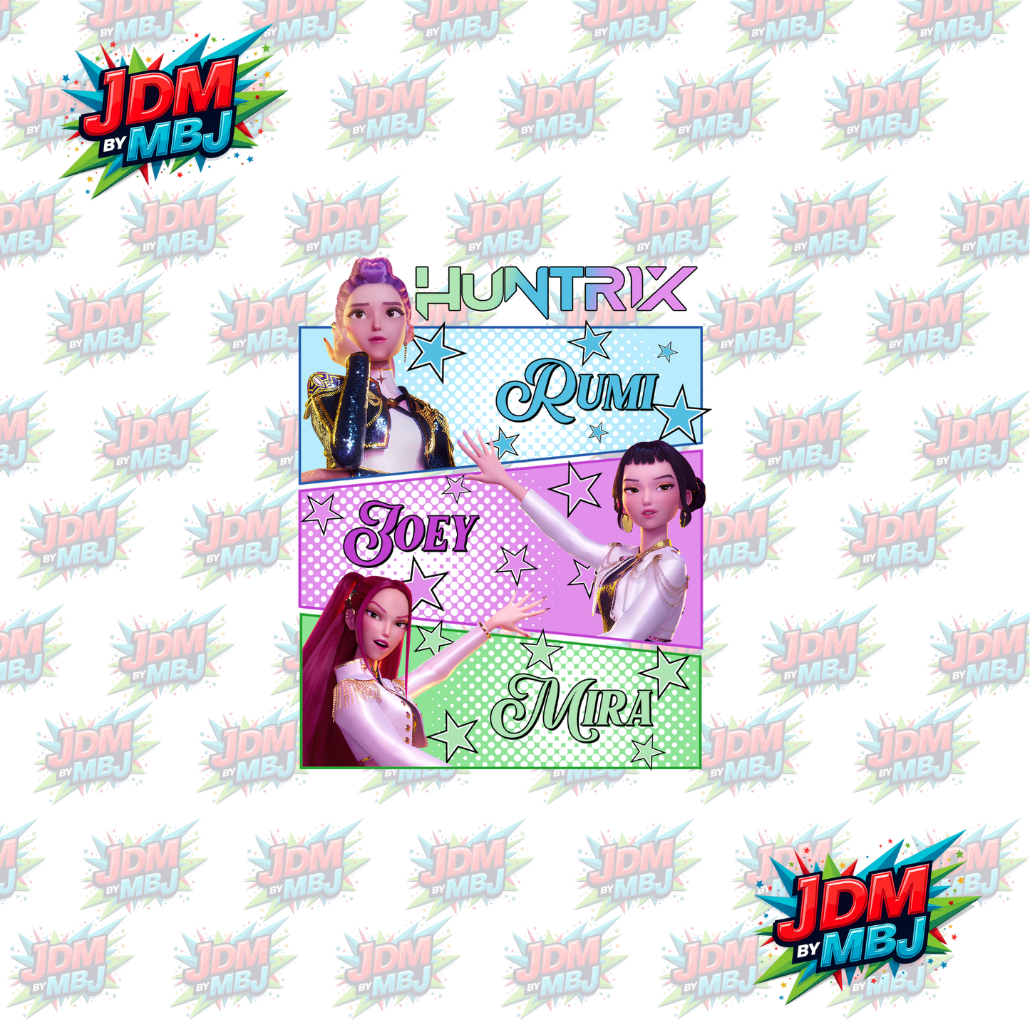 Iron On - Huntrix "K-POP" DTF 20cm