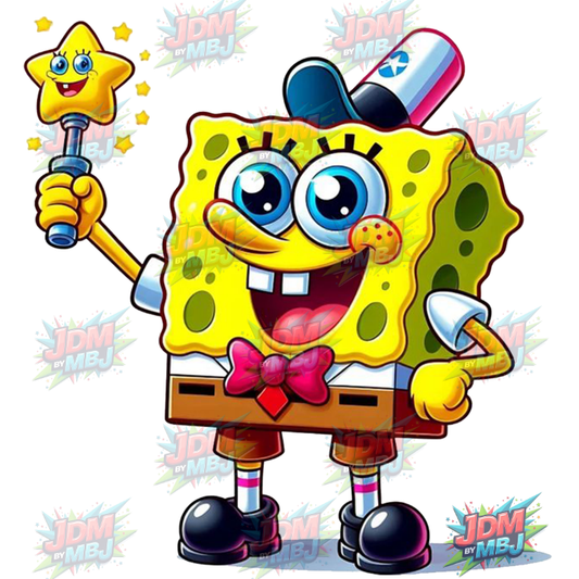 Iron On - Sponge Bob Square Pants  DTF 25cm