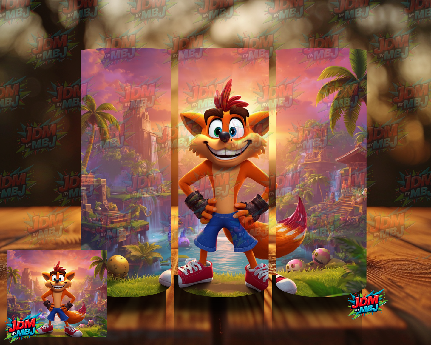 Inspired by Crash Bandicoot Sublimation Prints