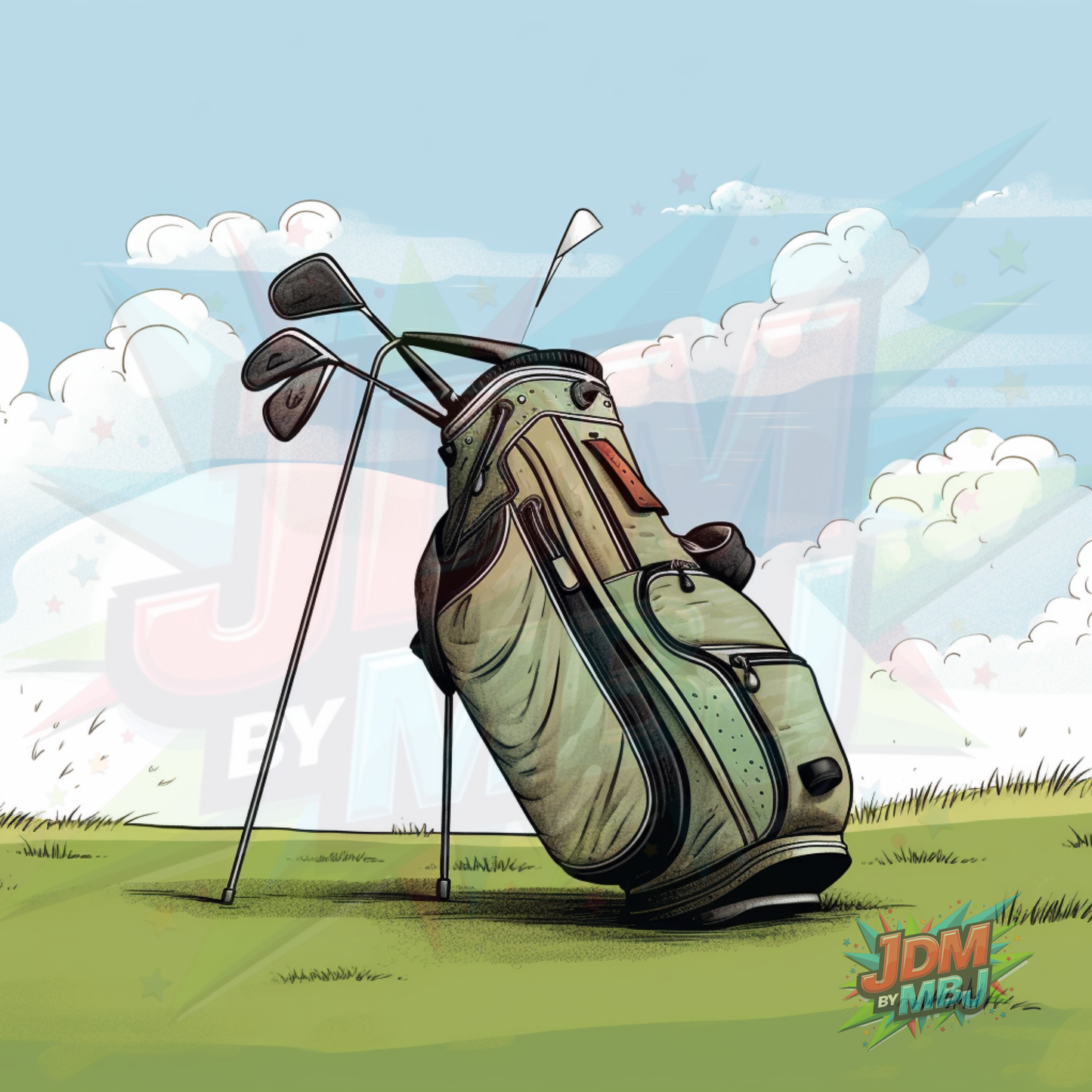 Inspirado en las impresiones de sublimación de golf