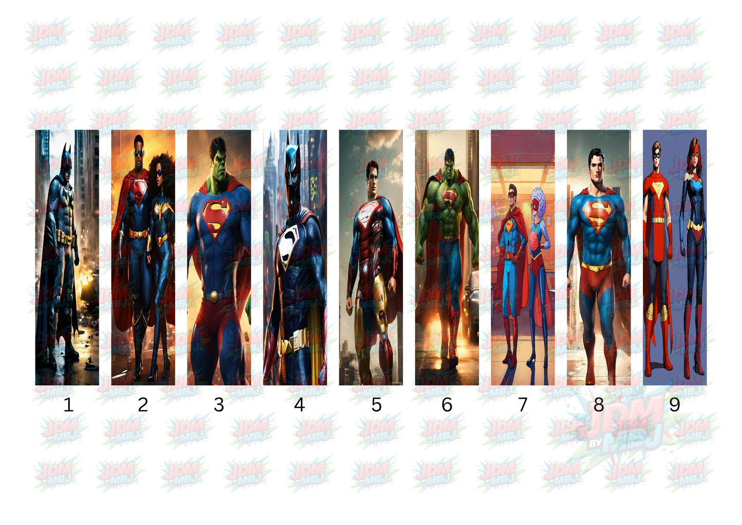 Inspired by Marvel/DC [Bookmark/Pen] Sublimation Prints [Volume 1]