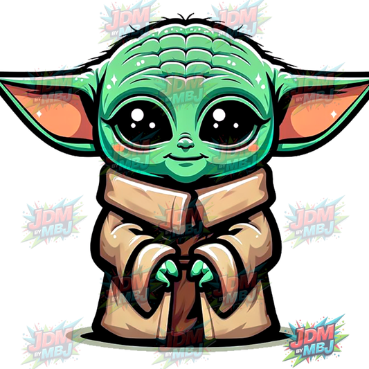 Iron On - Baby Yoda DTF 25cm