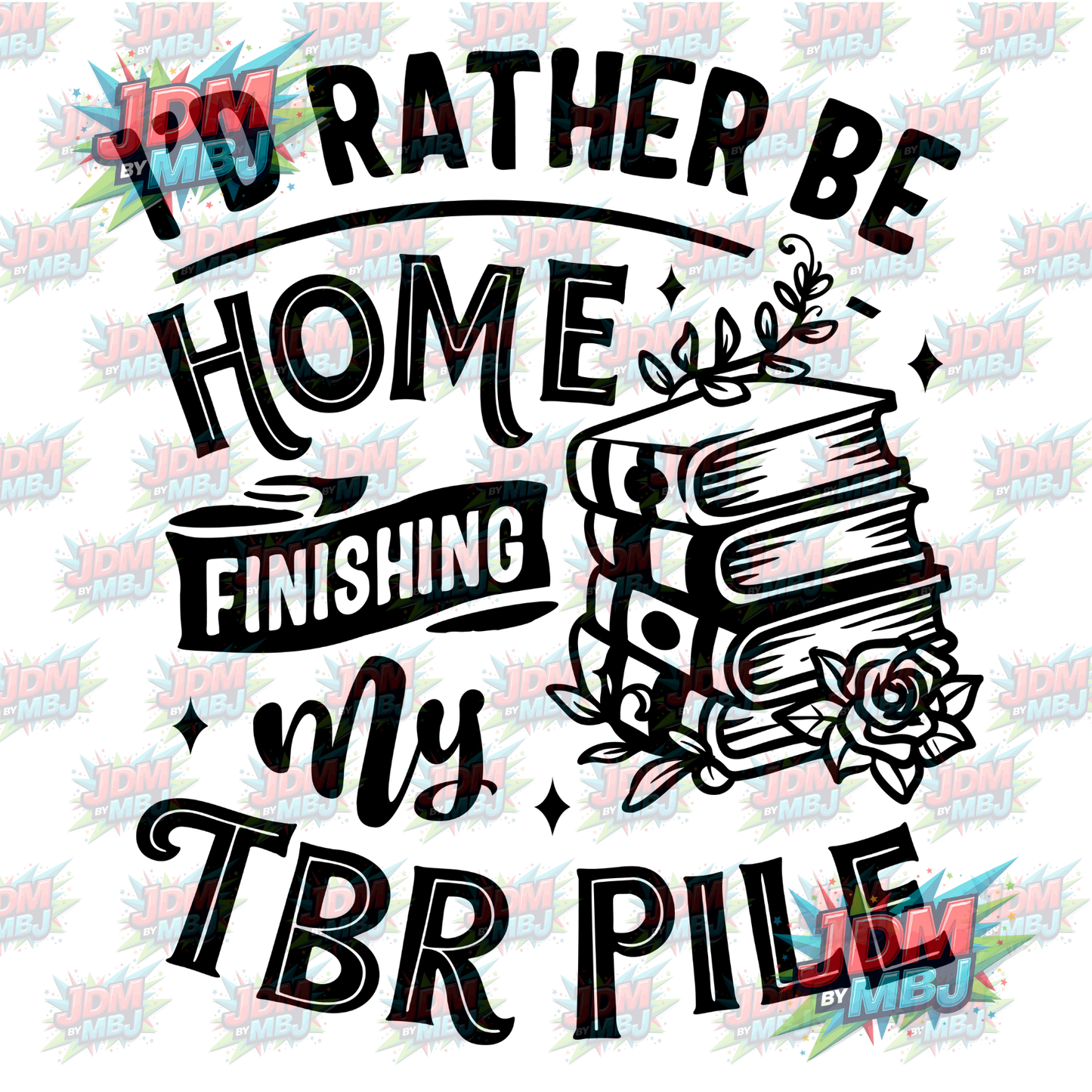 Iron On - I'd Rather Be Home... DTF 20cm