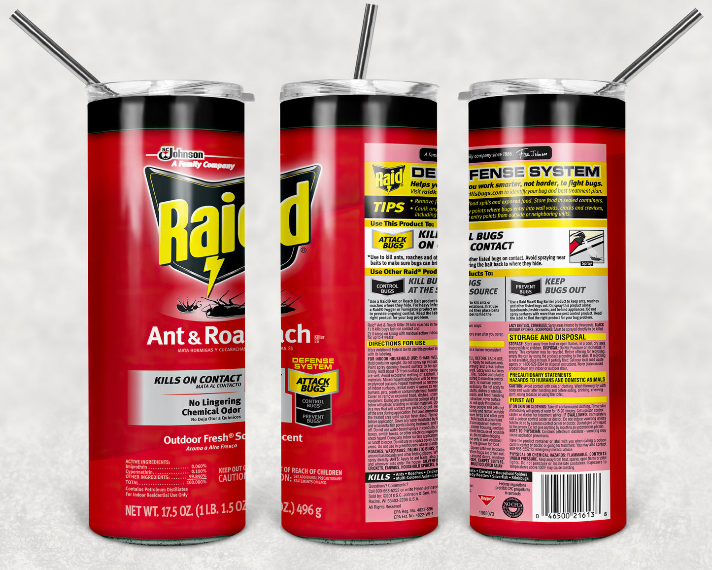 Inspired by RAID Spray Can's Sublimation Prints