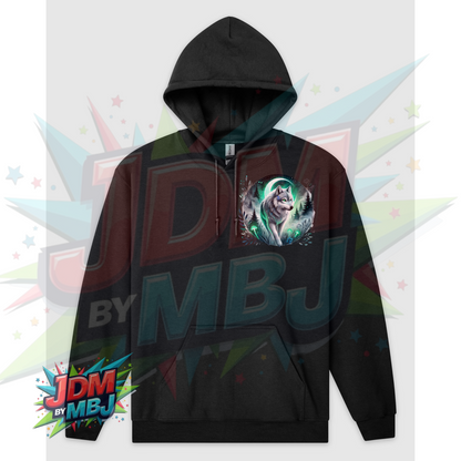 Lobos Místicos DTF Impreso en Sudaderas Gildan