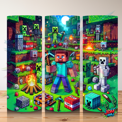 Inspirado en las impresiones de sublimación de MineCraft