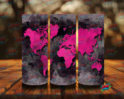 Inspired by World Maps Sublimation Prints