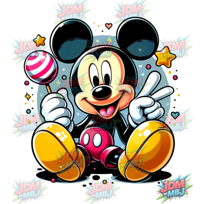 Parche termoadhesivo - Mickey Mouse DTF 25 cm