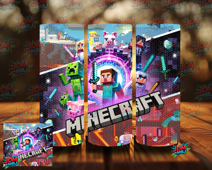 Rhinestone Minecraft 20oz Sublimation Prints
