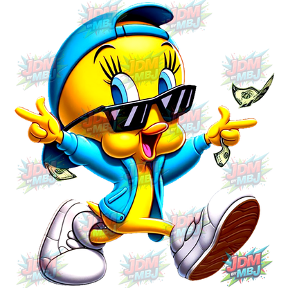 Pegatina termoadhesiva de Looney Tunes (25 cm)