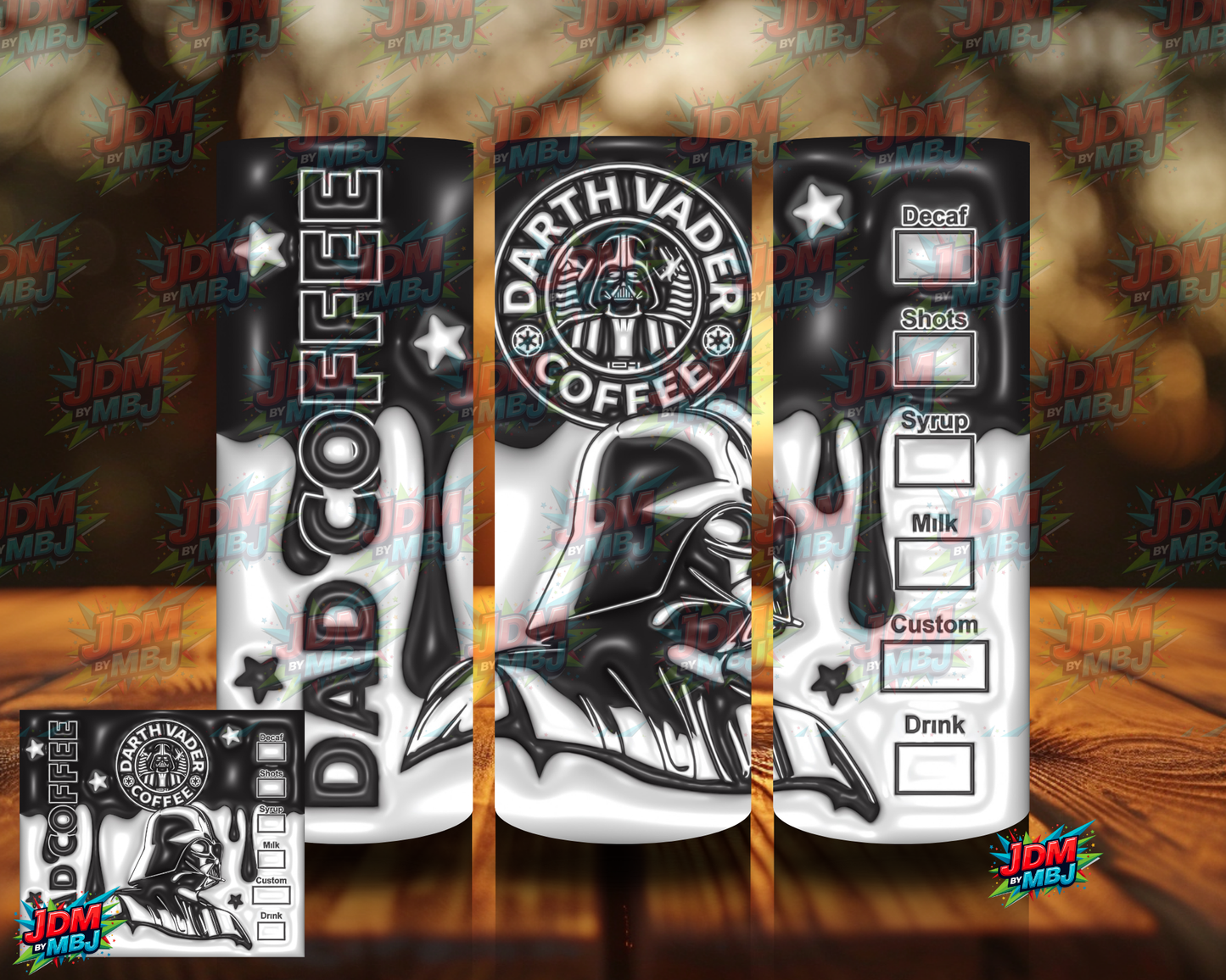 Bubble Style "Coffee" Sublimation Prints