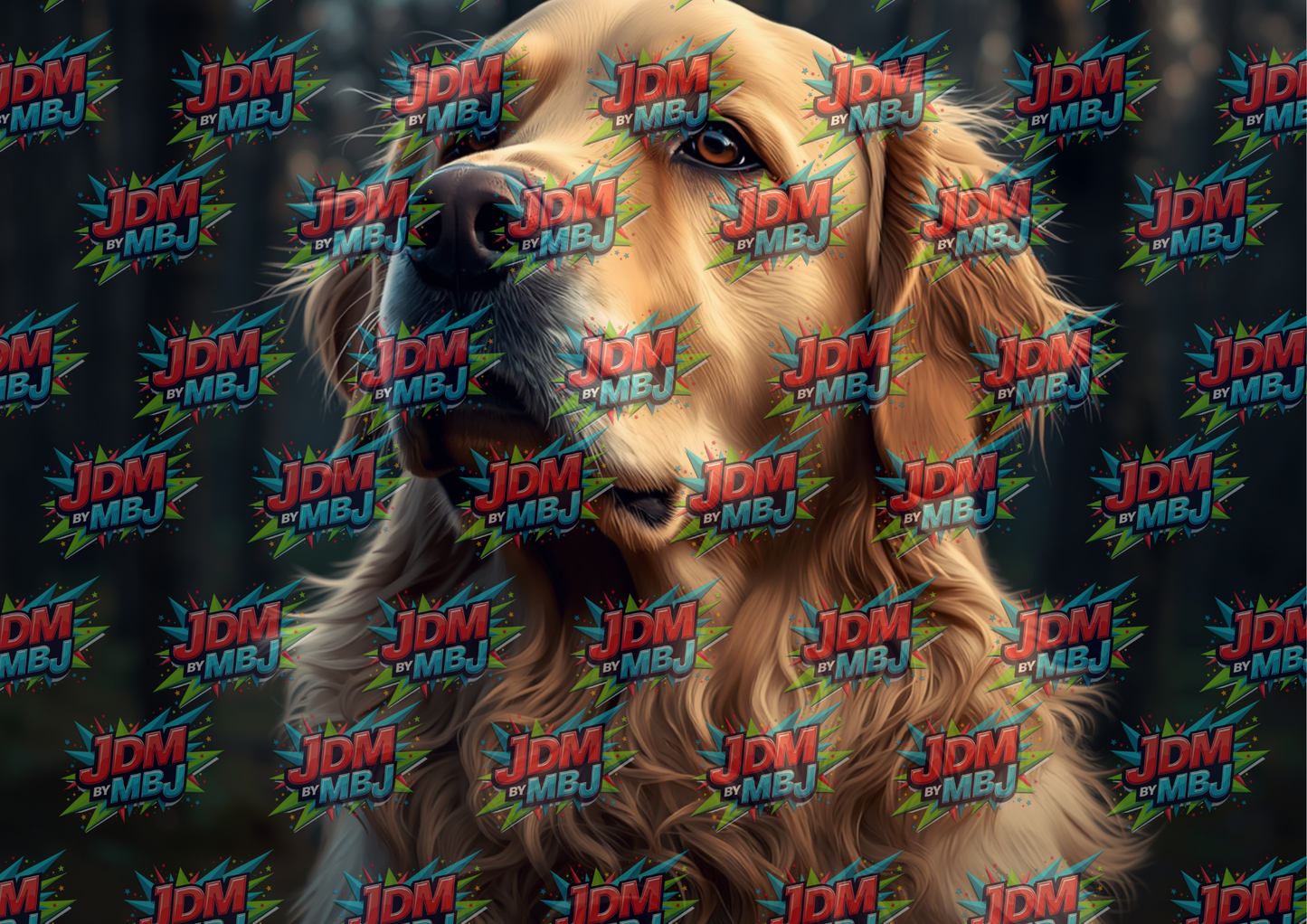 Golden Retriever Cutting Board Sublimation Prints