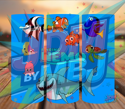 Inspirado en las impresiones de sublimación de Buscando a Nemo