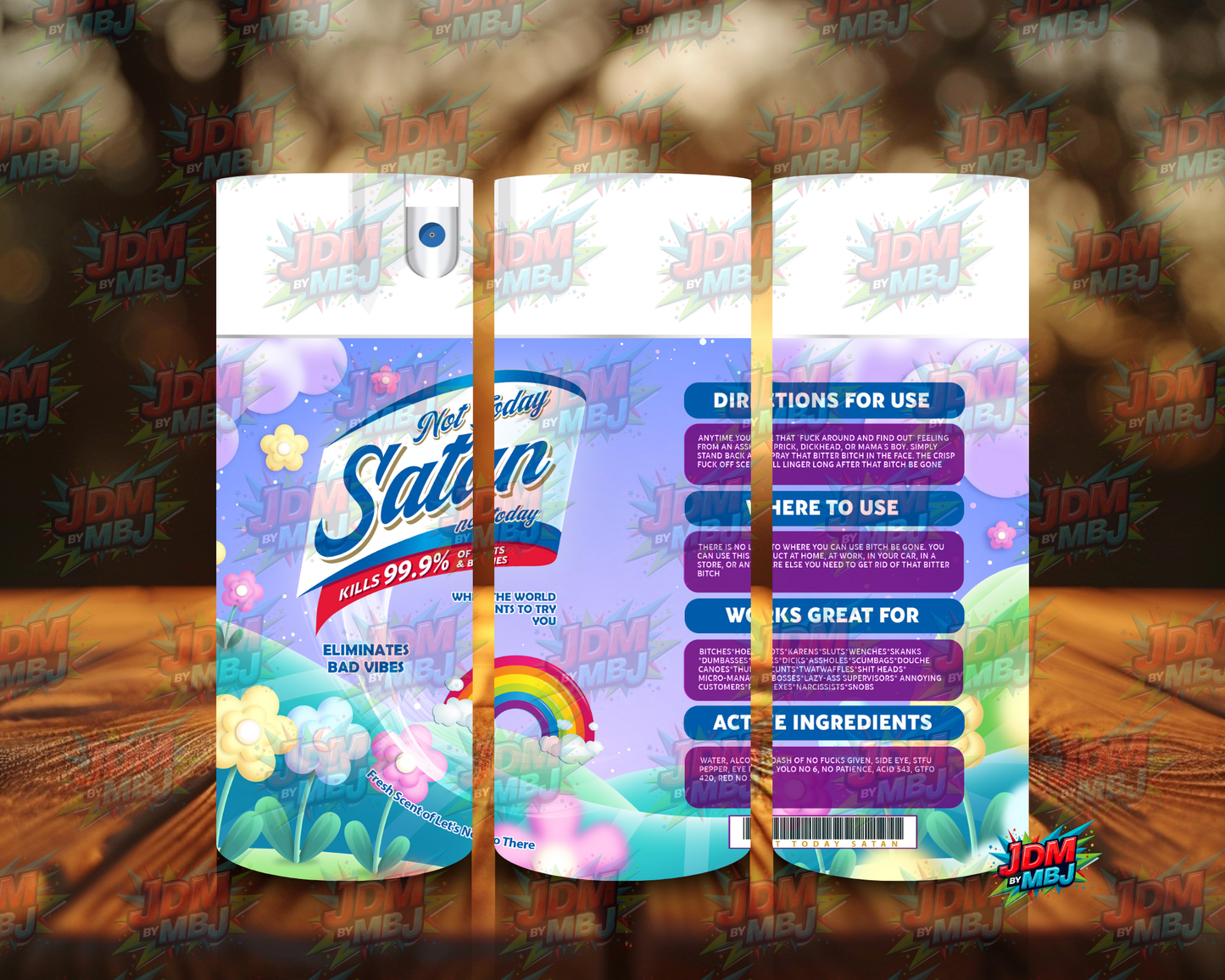 Inspired by Not Today Satan Sublimation Prints