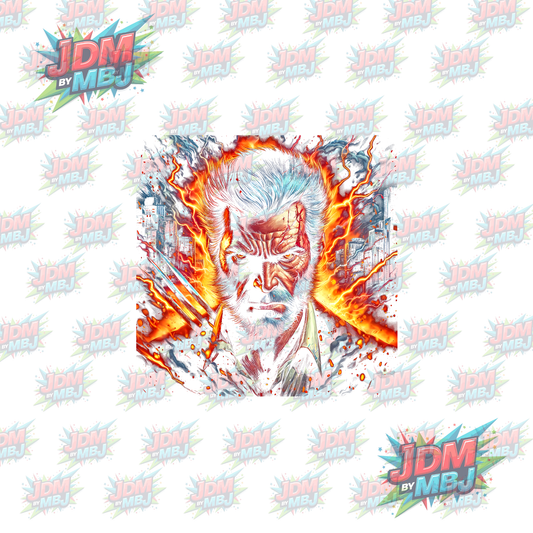 Iron On - Superhero Halftone DTF