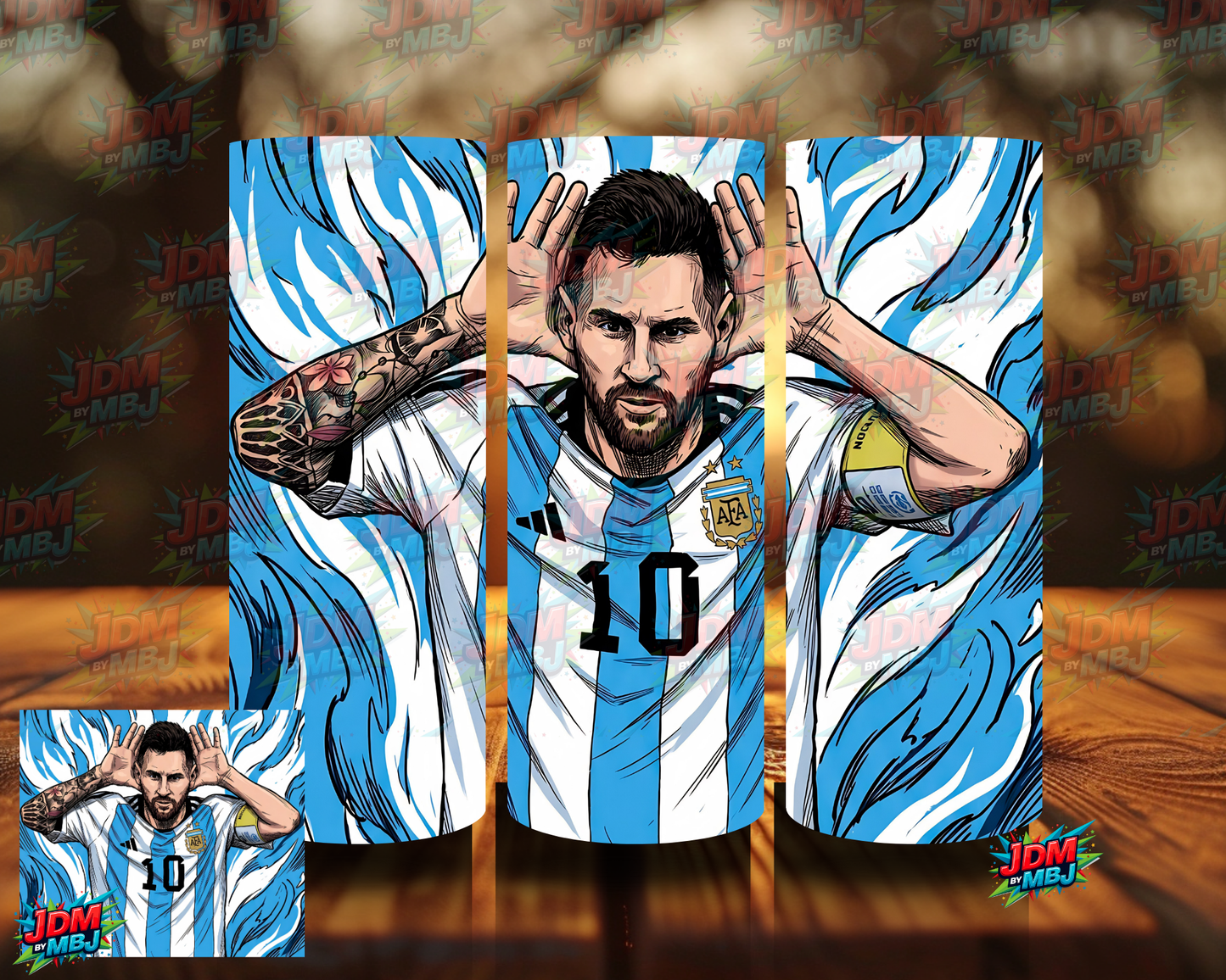 Inspired by Messi Soccer Player Sublimation Prints