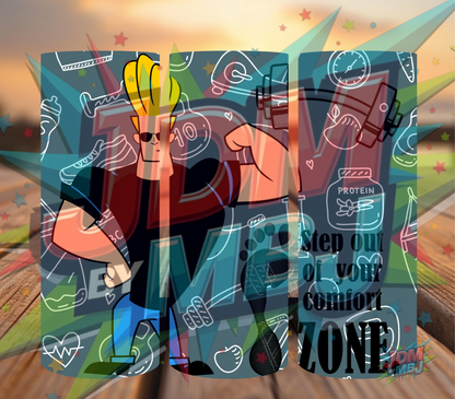 Inspirado en las impresiones de sublimación de Johnny Bravo