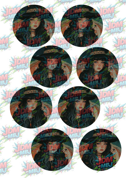 Impresiones de sublimación de posavasos para coche (8 por página)